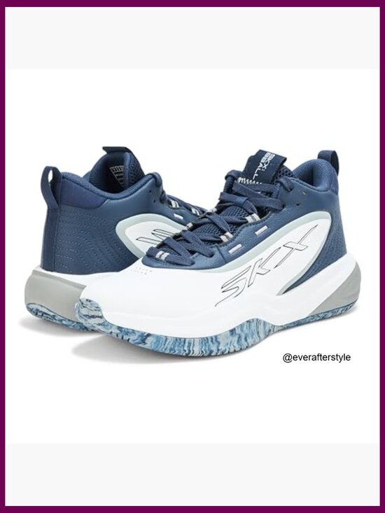 High Top Basketball Sneakers with Perforated Leather Upper and Move Foam Insole main image 2